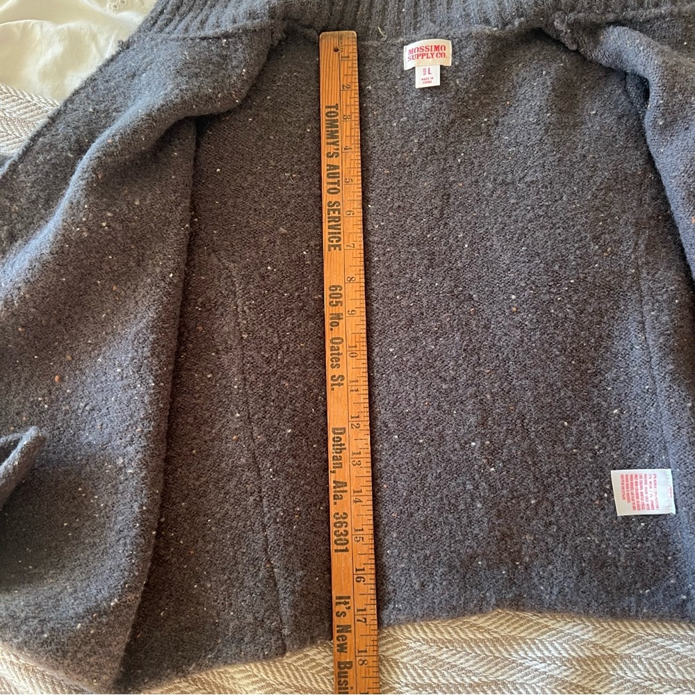 Y2k Mossimo Cropped Gray Speckled Knit Cardigan L… - image 6